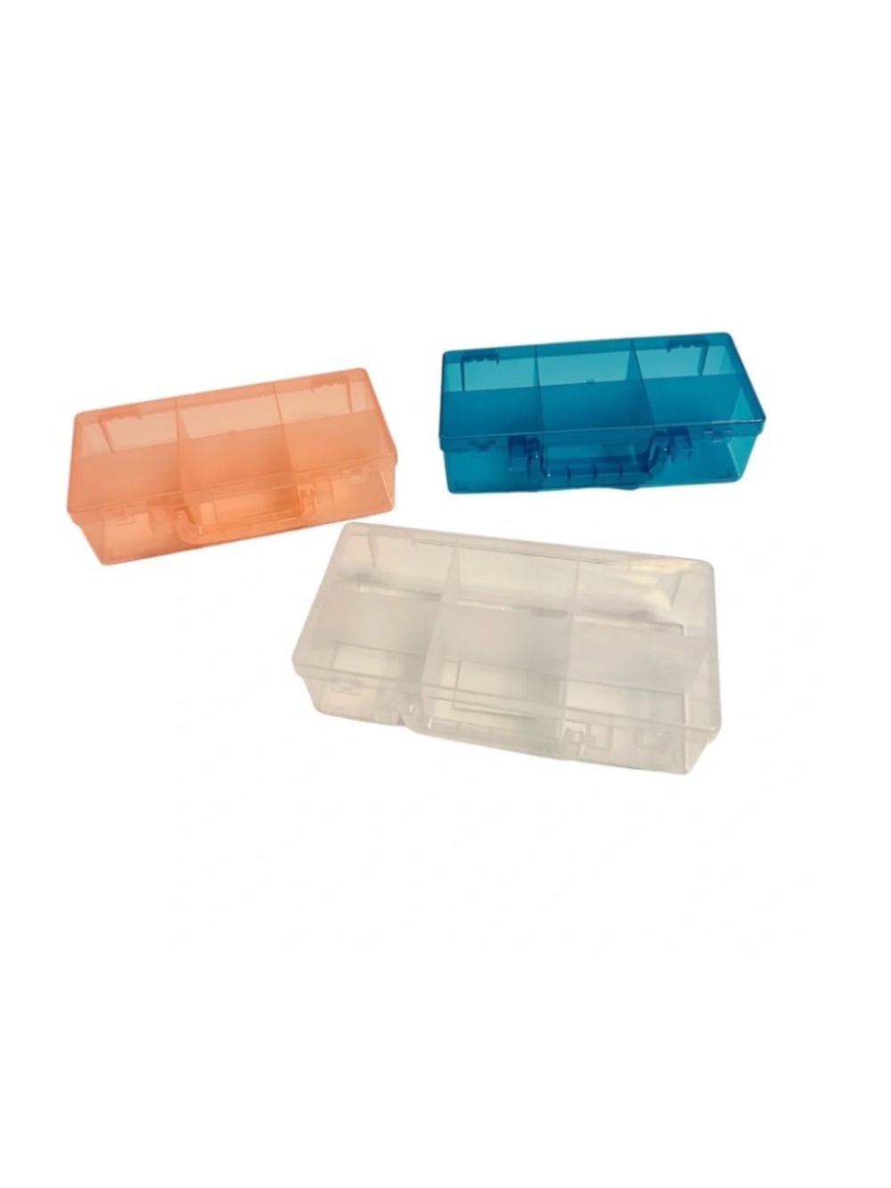 Target Bullseyes Playground Plastic Snackle Boxes Set Pink, Clear & Blue